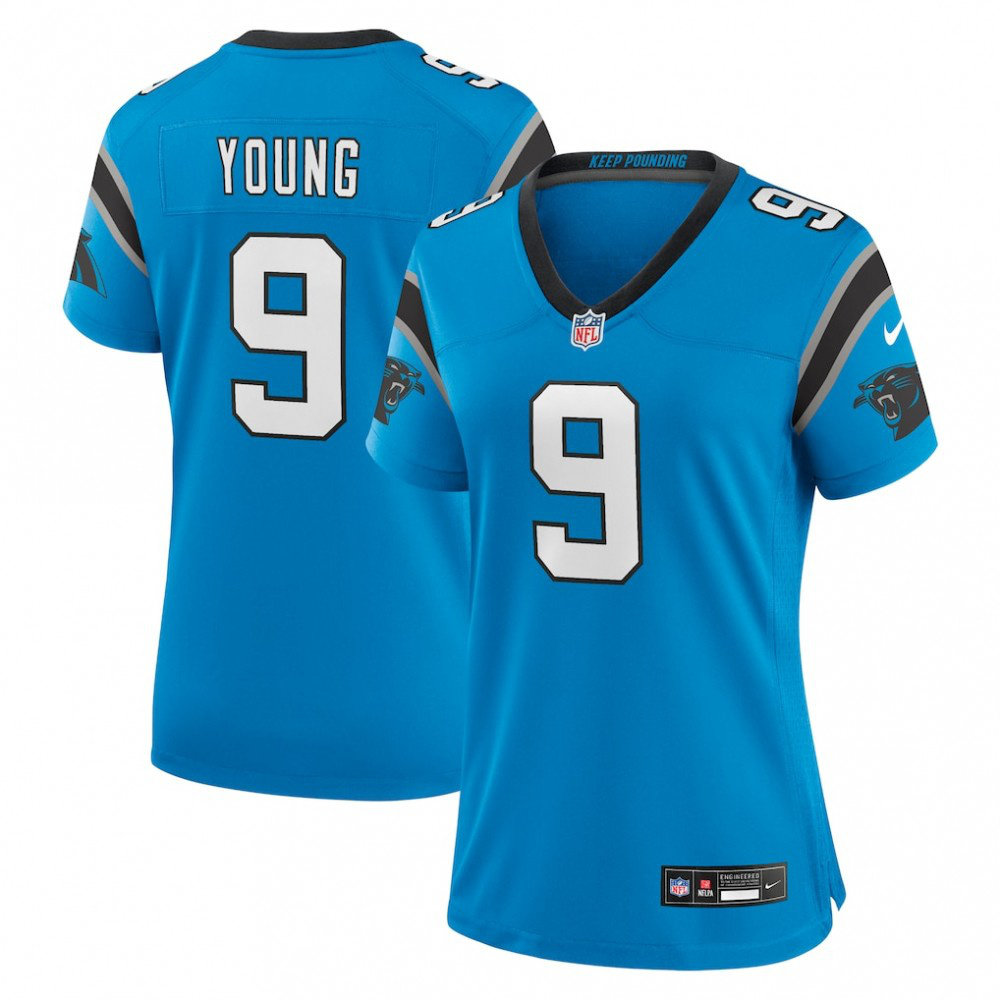 Bryce Young Carolina Panthers Nike Women's Player Jersey - Blue-GridironStore